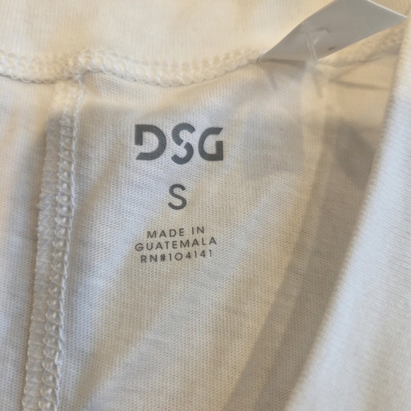 DSG Women's Retro Muscle Tank Top Pure White Small New Sports Summer Beach - Picture 3 of 8